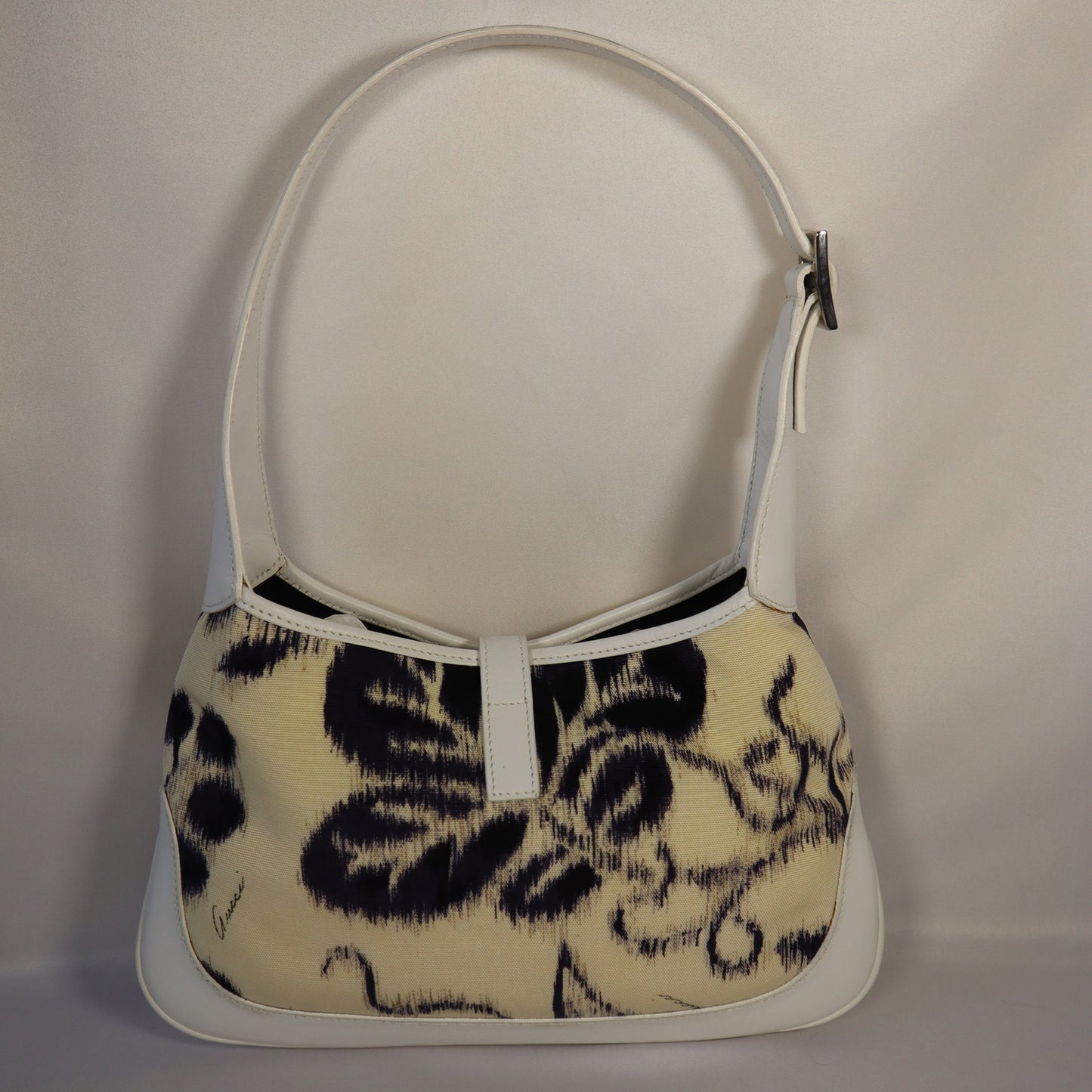 GUCCI JACKIE ABSTRACT CANVAS BAG