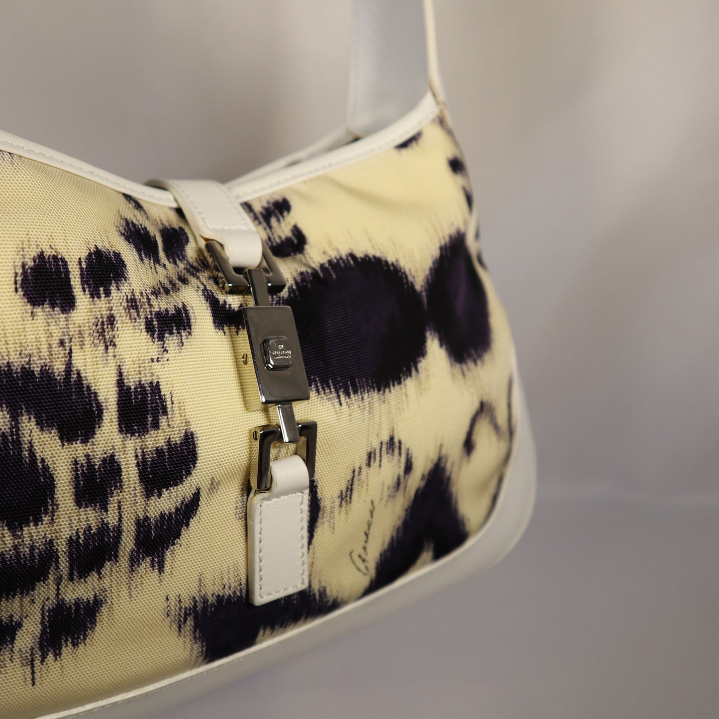 GUCCI JACKIE ABSTRACT CANVAS BAG