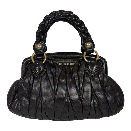 MIU MIU MATELASSE MINI BLACK